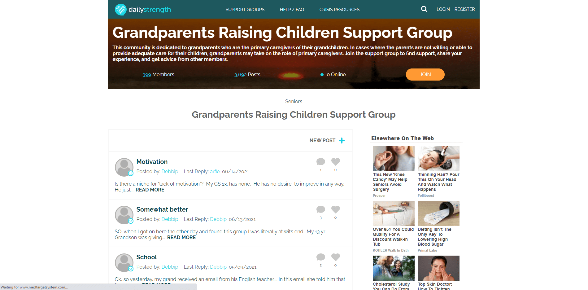 Grandparents Raising Children Support Group